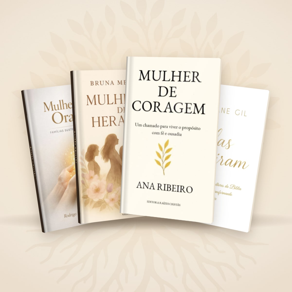 Combo Mulheres de Fé: Mulher de Coragem, Mulheres de Herança, Elas Inspiram e Mulheres de Oração