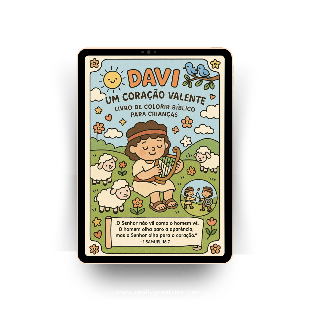 Capa do livro Davi, um Coração Valente — e-book